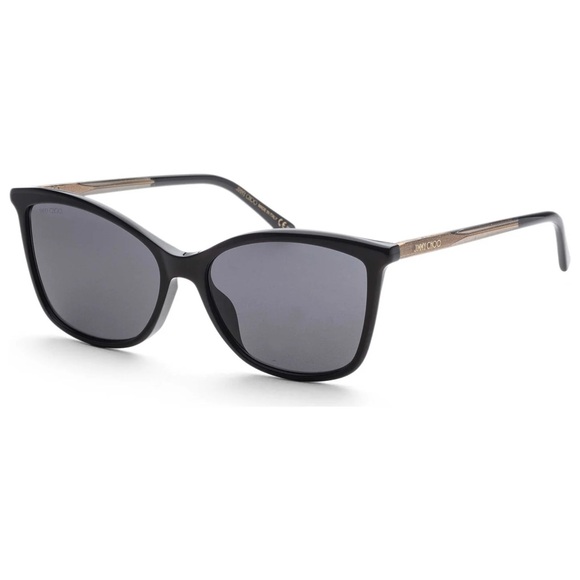 Jimmy Choo Accessories - NWT Jimmy Choo Black Cat-Eye Sunglasses 🕶️ BA-G-S 807IR 145